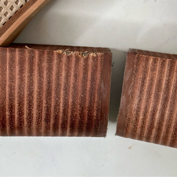 Steve Madden Replay Tan Suede Perforated Ankle Booties 8M - Picture 12 of 13